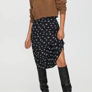 Wilfred Daisy Black Midi Skirt